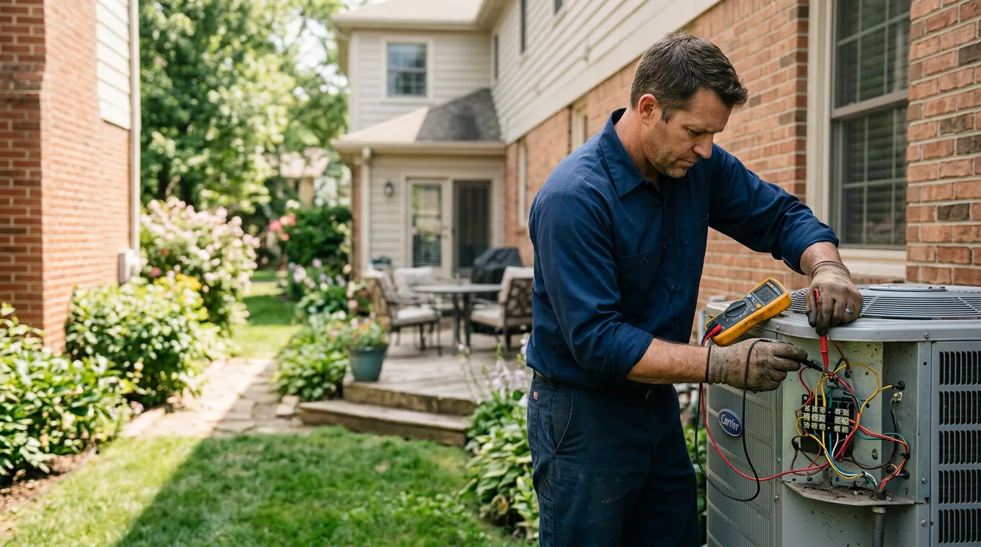 HVAC technician working near Brockway, MT